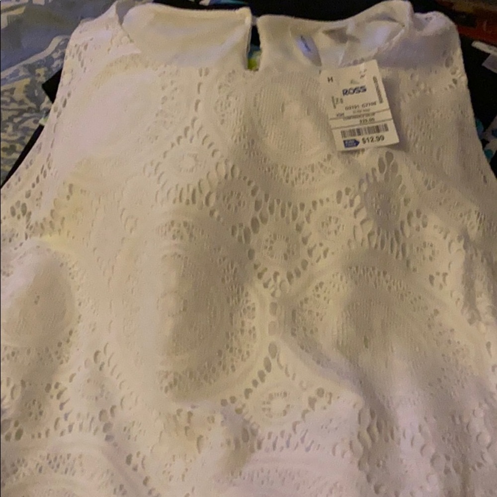 BNWT White lace sleeveless dress BNWT 3x